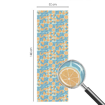 Film occultant fenêtre effet vitrail Agrumes au goût de poisson