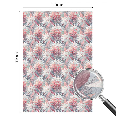 Autocollant pour vitrage feuilles de fleurs