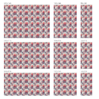 Autocollant pour vitrage feuilles de fleurs