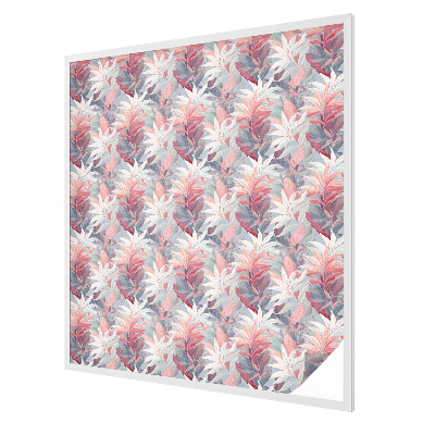 Autocollant pour vitrage feuilles de fleurs