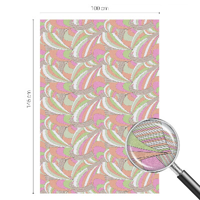 Film fenêtre décoratif occultant vitrail Zigzag coloré