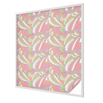 Film fenêtre décoratif occultant vitrail Zigzag coloré