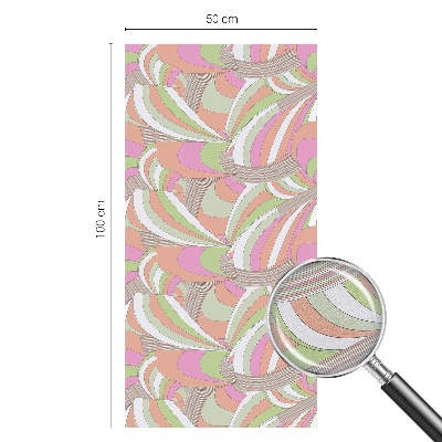 Film fenêtre décoratif occultant vitrail Zigzag coloré