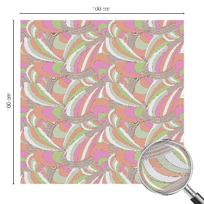 Film fenêtre décoratif occultant vitrail Zigzag coloré