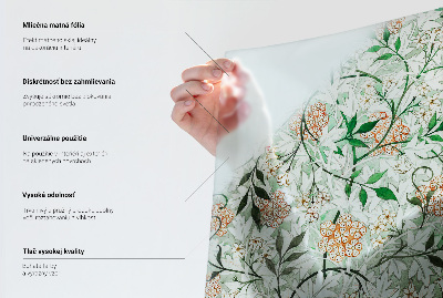 Vitrail autocollant pour fenêtre oiseaux pastel