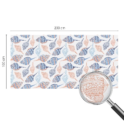 Film occultant fenêtre effet vitrail Coquillages