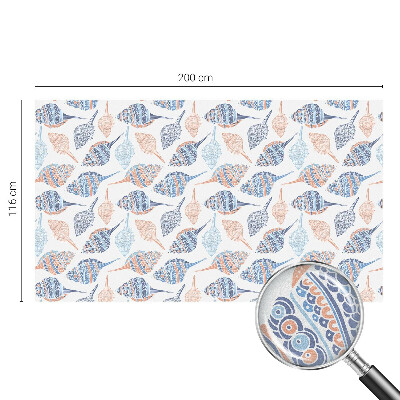 Film occultant fenêtre effet vitrail Coquillages