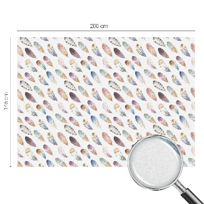 Film fenêtre décoratif occultant vitrail Plumes bohèmes