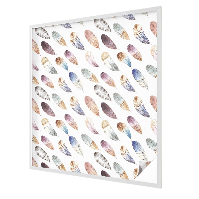 Film fenêtre décoratif occultant vitrail Plumes bohèmes