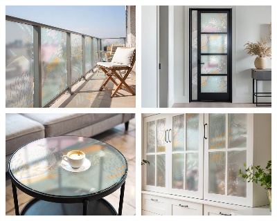 Film occultant pour fenêtre Harmonie abstraite