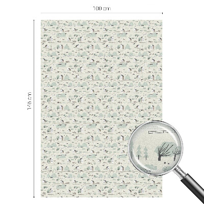 Autocollant pour vitrage Un village idyllique