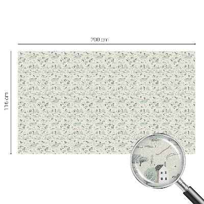 Autocollant pour vitrage Un village idyllique