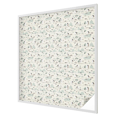 Autocollant pour vitrage Un village idyllique