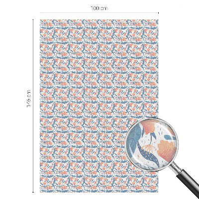 Vitrail autocollant pour fenêtre Un festin floral