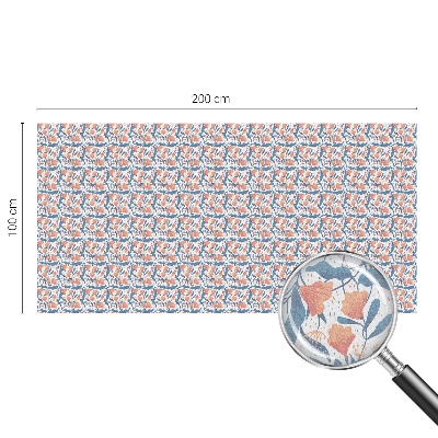 Vitrail autocollant pour fenêtre Un festin floral