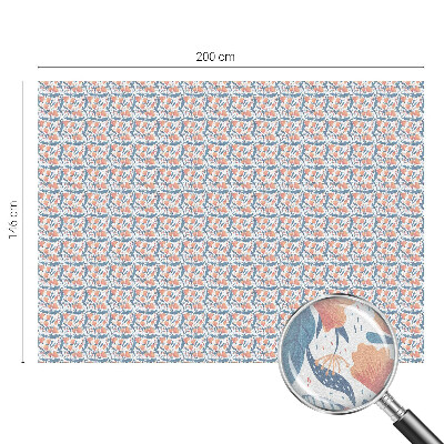 Vitrail autocollant pour fenêtre Un festin floral