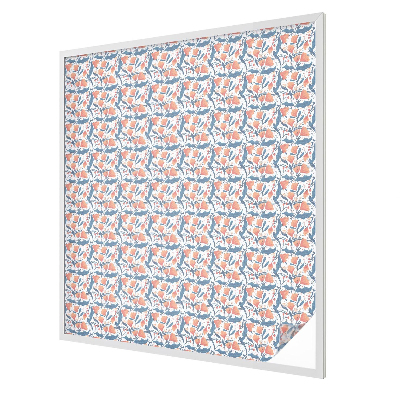 Vitrail autocollant pour fenêtre Un festin floral