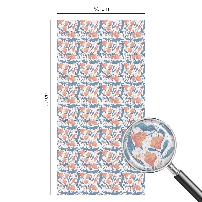 Vitrail autocollant pour fenêtre Un festin floral