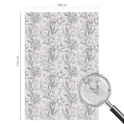 Autocollant pour vitrage Feuilles et papillons