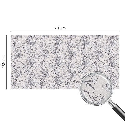 Autocollant pour vitrage Feuilles et papillons