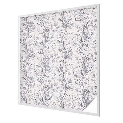 Autocollant pour vitrage Feuilles et papillons