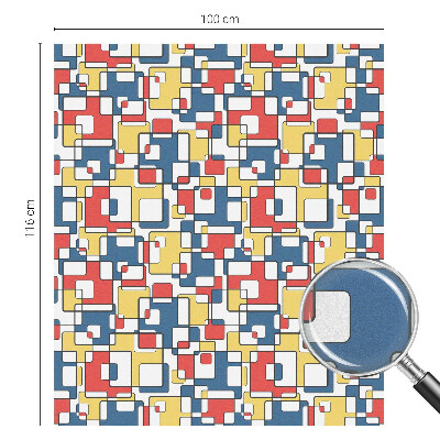 Film fenêtre décoratif occultant vitrail formes géométriques