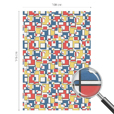 Film fenêtre décoratif occultant vitrail formes géométriques