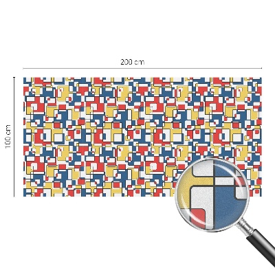 Film fenêtre décoratif occultant vitrail formes géométriques