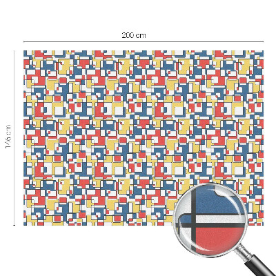 Film fenêtre décoratif occultant vitrail formes géométriques