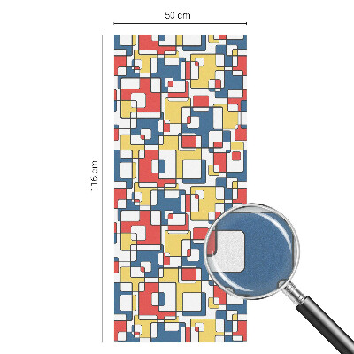 Film fenêtre décoratif occultant vitrail formes géométriques