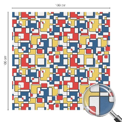 Film fenêtre décoratif occultant vitrail formes géométriques