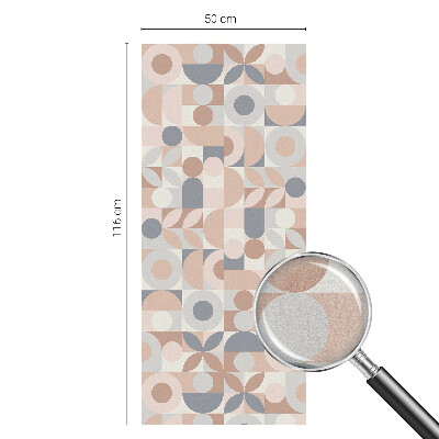 Vitrail autocollant pour fenêtre Mosaïque abstraite