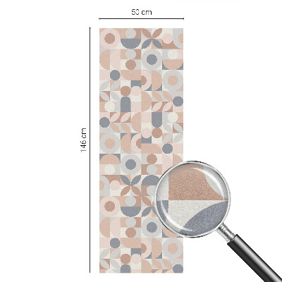 Vitrail autocollant pour fenêtre Mosaïque abstraite