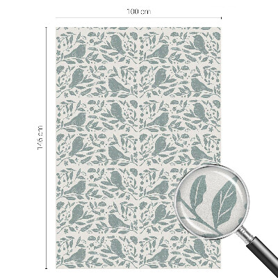 Film occultant fenêtre effet vitrail Motif d'oiseau