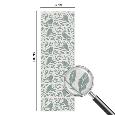 Film occultant fenêtre effet vitrail Motif d'oiseau