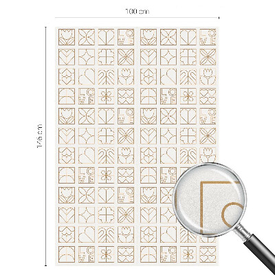 Vitrail autocollant pour fenêtre Amour géométrique