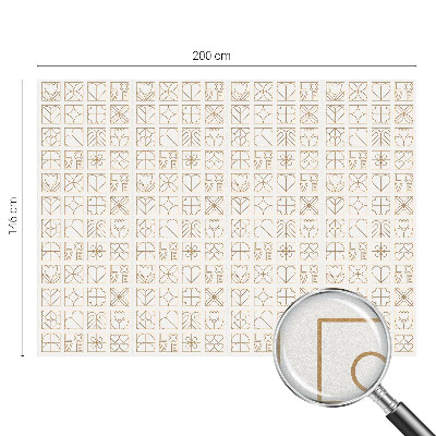 Vitrail autocollant pour fenêtre Amour géométrique