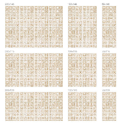 Vitrail autocollant pour fenêtre Amour géométrique