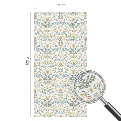 Autocollant pour vitrage symétrie florale