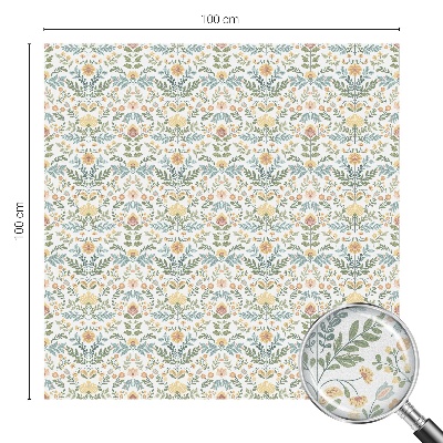 Autocollant pour vitrage symétrie florale