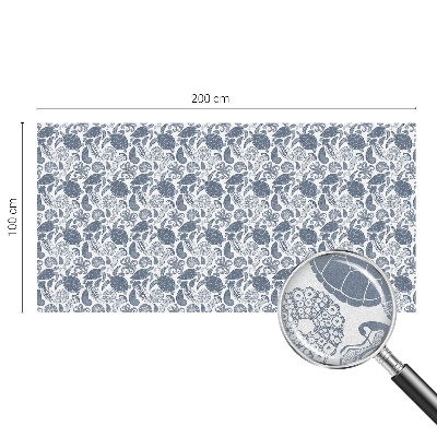 Film fenêtre décoratif occultant vitrail vie marine