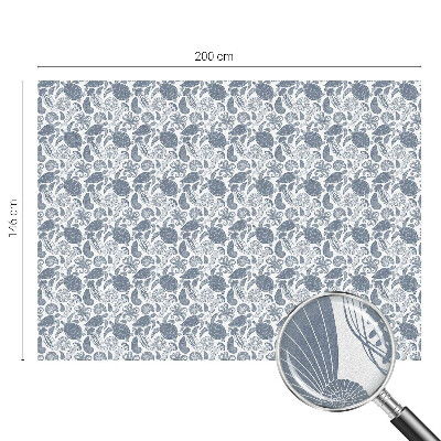 Film fenêtre décoratif occultant vitrail vie marine