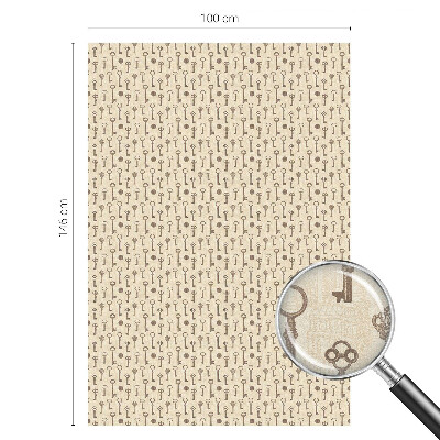 Film occultant fenêtre effet vitrail Clés mystérieuses