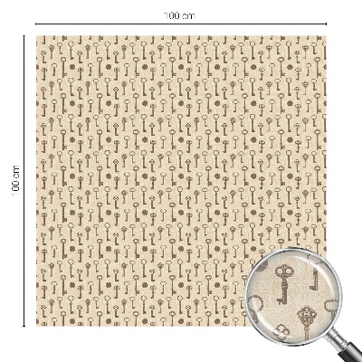 Film occultant fenêtre effet vitrail Clés mystérieuses