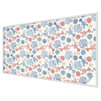 Autocollant pour vitrage écrevisses coraux