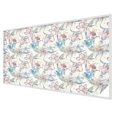 Vitrail autocollant pour fenêtre motif floral