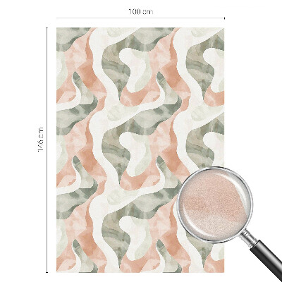 Film occultant fenêtre effet vitrail Vagues colorées