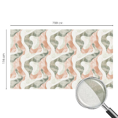 Film occultant fenêtre effet vitrail Vagues colorées