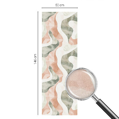 Film occultant fenêtre effet vitrail Vagues colorées