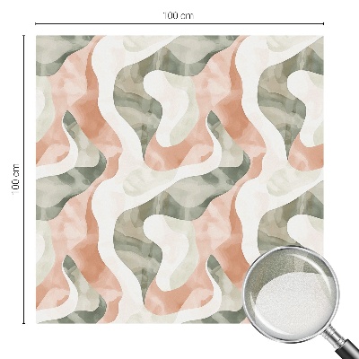 Film occultant fenêtre effet vitrail Vagues colorées